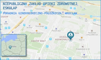 PORADNIA GINEKOLOGICZNO-POŁOŻNICZA - NIEPUBLICZNY ZAKŁAD OPIEKI ZDROWOTNEJ ESKULAP - UL. BULWAR IKARA 18,  WROCŁAW