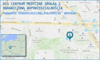 PORADNIA GINEKOLOGICZNO-POŁOŻNICZA - DCG CENTRUM MEDYCZNE SPÓŁKA Z OGRANICZONĄ ODPOWIEDZIALNOŚCIĄ - UL. KRYNICKA 22/1A,  WROCŁAW