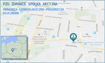 PORADNIA GINEKOLOGICZNO-POŁOŻNICZA - PZU ZDROWIE SPÓŁKA AKCYJNA - UL. WARYŃSKIEGO 4,  KLUCZBORK