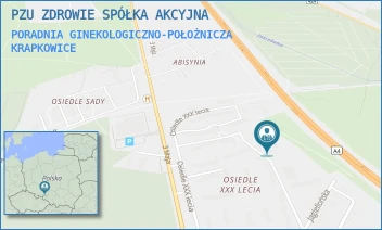 PORADNIA GINEKOLOGICZNO-POŁOŻNICZA - PZU ZDROWIE SPÓŁKA AKCYJNA - UL. OSIEDLE XXX-LECIA 17,  KRAPKOWICE