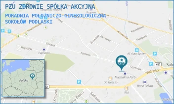 PORADNIA POŁOŻNICZO-GINEKOLOGICZNA - PZU ZDROWIE SPÓŁKA AKCYJNA - LIPOWA 5,  SOKOŁÓW PODLASKI