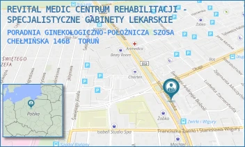 PORADNIA GINEKOLOGICZNO-POŁOŻNICZA SZOSA CHEŁMIŃSKA 146B - REVITAL MEDIC CENTRUM REHABILITACJI - SPECJALISTYCZNE GABINETY LEKARSKIE - SZOSA CHEŁMIŃSKA 146B,  TORUŃ