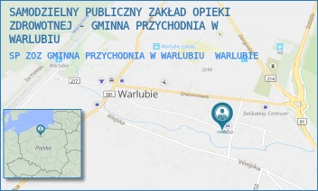 SP ZOZ GMINNA PRZYCHODNIA W WARLUBIU - SAMODZIELNY PUBLICZNY ZAKŁAD OPIEKI ZDROWOTNEJ - GMINNA PRZYCHODNIA W WARLUBIU - BŁ. S. MARII HELIODORY 2,  WARLUBIE