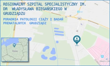 PORADNIA PATOLOGII CIĄŻY I BADAŃ PRENATALNYCH - REGIONALNY SZPITAL SPECJALISTYCZNY IM. DR  WŁADYSŁAWA BIEGAŃSKIEGO W GRUDZIĄDZU - RYDYGIERA 15/17,  GRUDZIĄDZ
