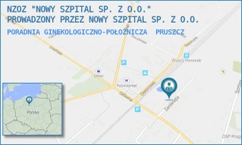 PORADNIA GINEKOLOGICZNO-POŁOŻNICZA - NOWY SZPITAL SPÓŁKA Z OGRANICZONĄ ODPOWIEDZIALNOŚCIĄ - ZAMKNIĘTA 7,  PRUSZCZ