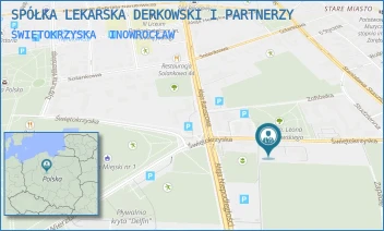 ŚWIĘTOKRZYSKA - SPÓŁKA LEKARSKA DERKOWSKI I PARTNERZY - ŚWIĘTOKRZYSKA 55,  INOWROCŁAW