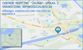 PORADNIA GINEKOLOGICZNO-POŁOŻNICZA - CENTRUM MEDYCZNE "ZACHÓD" SPÓŁKA Z OGRANICZONĄ ODPOWIEDZIALNOŚCIĄ - GRUNWALDZKA 138,  BYDGOSZCZ