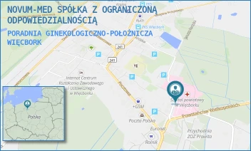 PORADNIA GINEKOLOGICZNO-POŁOŻNICZA - NOVUM-MED SPÓŁKA Z OGRANICZONĄ ODPOWIEDZIALNOŚCIĄ - MICKIEWICZA 26,  WIĘCBORK