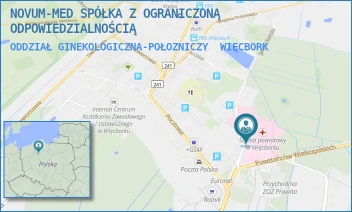 ODDZIAŁ GINEKOLOGICZNA-POŁOZNICZY - NOVUM-MED SPÓŁKA Z OGRANICZONĄ ODPOWIEDZIALNOŚCIĄ - MICKIEWICZA 26,  WIĘCBORK