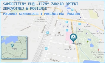 PORADNIA GINEKOLOGII I POŁOŻNICTWA - SAMODZIELNY PUBL.ICZNY ZAKŁAD OPIEKI ZDROWOTNEJ W MOGILNIE - KOŚCIUSZKI 10,  MOGILNO
