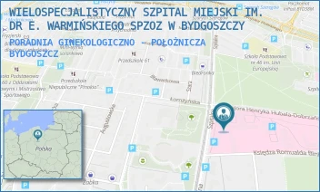 PORADNIA GINEKOLOGICZNO - POŁOŻNICZA - SZPITAL KLINICZNY IM. DR. E. WARMIŃSKIEGO POLITECHNIKI BYDGOSKIEJ- SPZOZ W BYDGOSZCZY - SZPITALNA 19,  BYDGOSZCZ