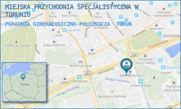 PORADNIA GINEKOLOGICZNO-POŁOŻNICZA - MIEJSKA PRZYCHODNIA SPECJALISTYCZNA W TORUNIU - UNIWERSYTECKA 17,  TORUŃ