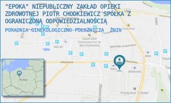 PORADNIA GINEKOLOGICZNO-POŁOŻNICZA - "EPOKA" NIEPUBLICZNY ZAKŁAD OPIEKI ZDROWOTNEJ PIOTR CHODKIEWICZ SPÓŁKA Z OGRANICZONĄ ODPOWIEDZIALNOŚCIĄ - ALIANTÓW 1A,  ŻNIN