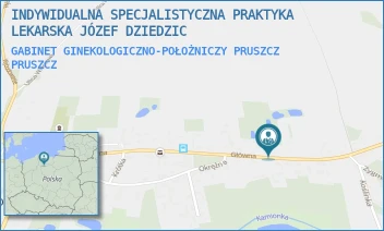 GABINET GINEKOLOGICZNO-POŁOŻNICZY PRUSZCZ - INDYWIDUALNA SPECJALISTYCZNA PRAKTYKA LEKARSKA JÓZEF DZIEDZIC - GŁÓWNA 18,  PRUSZCZ