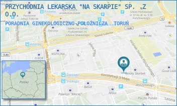 PORADNIA GINEKOLOGICZNO-POŁOŻNICZA - PRZYCHODNIA LEKARSKA "NA SKARPIE" SP.  Z O.O. - KONSTYTUCJI 3 MAJA 19,  TORUŃ