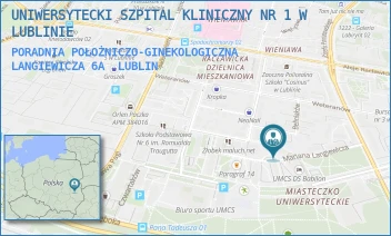 PORADNIA POŁOŻNICZO-GINEKOLOGICZNA LANGIEWICZA 6A - UNIWERSYTECKI SZPITAL KLINICZNY NR 1 W LUBLINIE - MARIANA LANGIEWICZA 6A,  LUBLIN