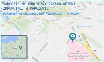 PORADNIA GINEKOLOGICZNO-POŁOŻNICZA - SAMODZIELNY PUBLICZNY ZAKŁAD OPIEKI ZDROWOTNEJ W PARCZEWIE - KOŚCIELNA 136,  PARCZEW