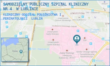 KLINICZNY ODDZIAŁ POŁOŻNICTWA I PERINATOLOGII - UNIWERSYTECKI SZPITAL KLINICZNY NR 4 W LUBLINIE - DR. K. JACZEWSKIEGO 8,  LUBLIN
