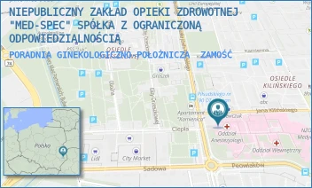 PORADNIA GINEKOLOGICZNO-POŁOŻNICZA - NIEPUBLICZNY ZAKŁAD OPIEKI ZDROWOTNEJ "MED-SPEC" SPÓŁKA Z OGRANICZONĄ ODPOWIEDZIALNOŚCIĄ - KILIŃSKIEGO 4,  ZAMOŚĆ