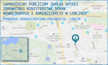 PORADNIA GINEKOLOGICZNO-POŁOŻNICZA - SAMODZIELNY PUBLICZNY ZAKŁAD OPIEKI ZDROWOTNEJ MINISTERSTWA SPRAW WEWNĘTRZNYCH I ADMINISTRACJI W LUBLINIE - SPOKOJNA 3,  LUBLIN