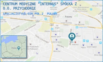 SPECJALISTYKA-GIN.POŁ.2 - CENTRUM MEDYCZNE "INTERNUS" SPÓŁKA Z O.O. PRZYCHODNIE - GEN.FIELDORFA ,,NILA" 10,  PUŁAWY