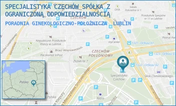 PORADNIA GINEKOLOGICZNO-POŁOŻNICZA - SPECJALISTYKA CZECHÓW SPÓŁKA Z OGRANICZONĄ ODPOWIEDZIALNOŚCIĄ - KOMPOZYTORÓW POLSKICH 8,  LUBLIN