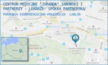 PORADNIA GINEKOLOGICZNO-POŁOŻNICZA - CENTRUM MEDYCZNE "JURANDA" PACHUCKI I PARTNERZY - LEKARZE- SPÓŁKA PARTNERSKA - JURANDA 9,  LUBLIN