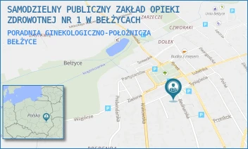 PORADNIA GINEKOLOGICZNO-POŁOŻNICZA - SAMODZIELNY PUBLICZNY ZAKŁAD OPIEKI ZDROWOTNEJ NR 1 W BEŁŻYCACH - BEDNARSKA 2,  BEŁŻYCE