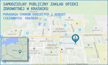 PORADNIA CHORÓB KOBIECYCH I KOBIET CIĘŻARNYCH - SAMODZIELNY PUBLICZNY ZAKŁAD OPIEKI ZDROWOTNEJ W KRAŚNIKU - NIEPODLEGŁOŚCI 25,  KRAŚNIK