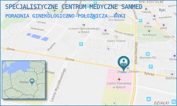 PORADNIA GINEKOLOGICZNO-POŁOŻNICZA - SPECJALISTYCZNE CENTRUM MEDYCZNE SANMED - ŻYTNIA 16,  RYKI