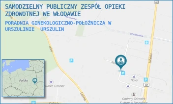 PORADNIA GINEKOLOGICZNO-POŁOŻNICZA W URSZULINIE - SAMODZIELNY PUBLICZNY ZESPÓŁ OPIEKI ZDROWOTNEJ WE WŁODAWIE - NOWA 2,  URSZULIN