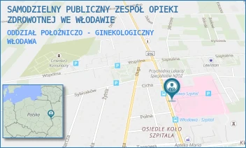 ODDZIAŁ POŁOŻNICZO - GINEKOLOGICZNY - SAMODZIELNY PUBLICZNY ZESPÓŁ OPIEKI ZDROWOTNEJ WE WŁODAWIE - AL. JÓZEFA PIŁSUDSKIEGO 64,  WŁODAWA