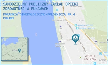 PORADNIA GINEKOLOGICZNO-POŁOŻNICZA PR 4 - SAMODZIELNY PUBLICZNY ZAKŁAD OPIEKI ZDROWOTNEJ W PUŁAWACH - KOŁŁĄTAJA 51,  PUŁAWY