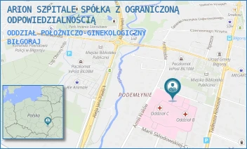 ODDZIAŁ POŁOŻNICZO-GINEKOLOGICZNY - ARION SZPITALE SPÓŁKA Z OGRANICZONĄ ODPOWIEDZIALNOŚCIĄ W RESTRUKTURYZACJI - POJASKA 5,  BIŁGORAJ