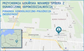 PORADNIA GINEKOLOGICZNO-POŁOŻNICZA - PRZYCHODNIA LEKARSKA NOVAMED SPÓŁKA Z OGRANICZONĄ ODPOWIEDZIALNOŚCIĄ - ARMII KRAJOWEJ 7,  ZWIERZYNIEC