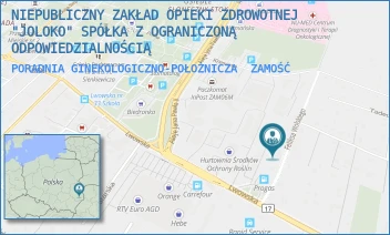 PORADNIA GINEKOLOGICZNO-POŁOŻNICZA - NIEPUBLICZNY ZAKŁAD OPIEKI ZDROWOTNEJ "JOLOKO" SPÓŁKA Z OGRANICZONĄ ODPOWIEDZIALNOŚCIĄ - FELIKSA WOLSKIEGO 5, ZAMOŚĆ