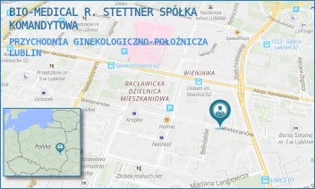 PRZYCHODNIA GINEKOLOGICZNO-POŁOŻNICZA - BIO-MEDICAL R. STETTNER SPÓŁKA KOMANDYTOWA - WETERANÓW 11,  LUBLIN