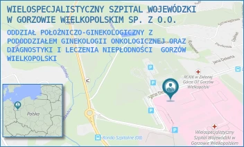 ODDZIAŁ POŁOŻNICZO-GINEKOLOGICZNY Z PODODDZIAŁEM GINEKOLOGII ONKOLOGICZNEJ ORAZ DIAGNOSTYKI I LECZENIA NIEPŁODNOŚCI - WIELOSPECJALISTYCZNY SZPITAL WOJEWÓDZKI W GORZOWIE WIELKOPOLSKIM SP. Z O.O. - UL. JANA DEKERTA 1,  GORZÓW WIELKOPOLSKI