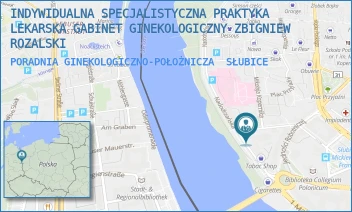 PORADNIA GINEKOLOGICZNO-POŁOŻNICZA - INDYWIDUALNA SPECJALISTYCZNA PRAKTYKA LEKARSKA GABINET GINEKOLOGICZNY ZBIGNIEW ROZALSKI - UL. MICKIEWICZA 5/220,  SŁUBICE
