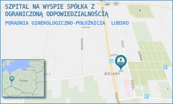 PORADNIA GINEKOLOGICZNO-POŁOŻNICZA - SZPITAL NA WYSPIE SPÓŁKA Z OGRANICZONĄ ODPOWIEDZIALNOŚCIĄ - UL. POKOJU 1A,  LUBSKO