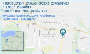 PORADNIA GINEKOLOGICZNO POŁOŻNICZA CZERWIEŃSK - ELŻBIETA MLECZKO - ZIELONOGÓRSKA 2,  CZERWIEŃSK