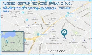 PORADNIA GINEKOLOGICZNO-POŁOŻNICZA - ALDEMED CENTRUM MEDYCZNE SPÓŁKA Z O.O. - UL. AL.NIEPODLEGŁOŚCI 1,  ZIELONA GÓRA