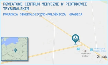 PORADNIA GINEKOLOGICZNO-POŁOŻNICZA - POWIATOWE CENTRUM MEDYCZNE W PIOTRKOWIE TRYBUNALSKIM - GRABICA 55,  GRABICA