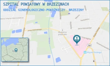 ODDZIAŁ GINEKOLOGICZNO-POŁOŻNICZY - SZPITAL POWIATOWY W BRZEZINACH - UL. MARII SKŁODOWSKIEJ-CURIE 6,  BRZEZINY