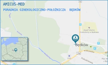 PORADNIA GINEKOLOGICZNO-POŁOŻNICZA - AMICUS-MED - UL. WŁADYSŁAWA STANISŁAWA REYMONTA 5,  BĘDKÓW