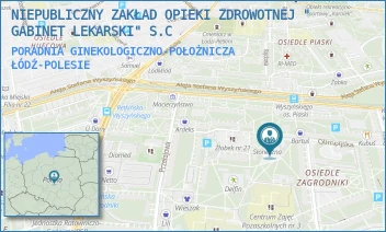 PORADNIA GINEKOLOGICZNO-POŁOŻNICZA - NIEPUBLICZNY ZAKŁAD OPIEKI ZDROWOTNEJ " GABINET LEKARSKI" S.C - UL. OLIMPIJSKA 7A,  ŁÓDŹ-POLESIE