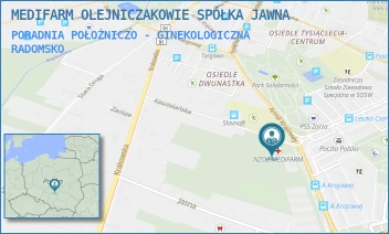PORADNIA POŁOŻNICZO - GINEKOLOGICZNA - MEDIFARM OLEJNICZAKOWIE SPÓŁKA JAWNA - UL. ARMII KRAJOWEJ 32,  RADOMSKO