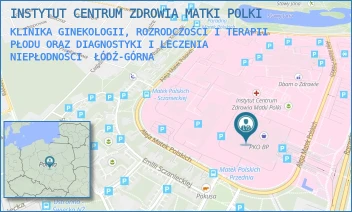 KLINIKA GINEKOLOGII, ROZRODCZOŚCI I TERAPII PŁODU ORAZ DIAGNOSTYKI I LECZENIA NIEPŁODNOŚCI - INSTYTUT CENTRUM ZDROWIA MATKI POLKI - UL. RZGOWSKA 281/289,  ŁÓDŹ-GÓRNA
