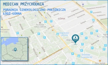 PORADNIA GINEKOLOGICZNO-POŁOŻNICZA - MEDICAN PRZYCHODNIA - UL. TUSZYŃSKA 130,  ŁÓDŹ-GÓRNA