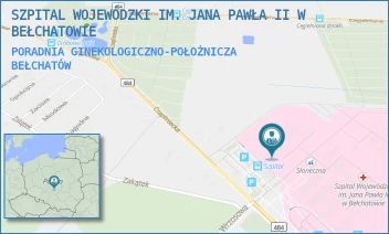 PORADNIA GINEKOLOGICZNO-POŁOŻNICZA - SZPITAL WOJEWÓDZKI IM. JANA PAWŁA II W BEŁCHATOWIE - UL. CZAPLINIECKA 123,  BEŁCHATÓW